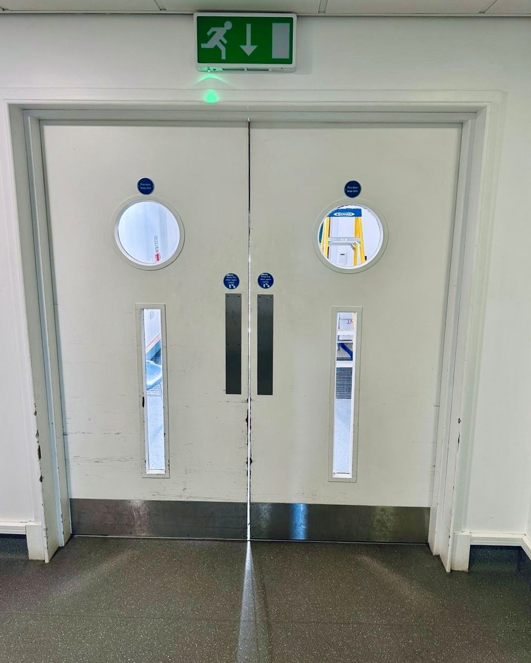 Commercial fire door